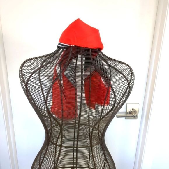 Vintage Symphony Scarfs Leonardi red and white made in Italy - Picture 11 of 11